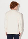 Lee Bisiklet Yaka Kırık Beyaz Erkek Sweatshırt L81IRY102 Bisiklet Yaka Sweatshirt