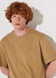 Lee Bisiklet Yaka Kiremit Erkek T-Shirt LL84FU60 Bisiklet Yaka T-shirt