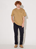 Lee Bisiklet Yaka Kiremit Erkek T-Shirt LL84FU60 Bisiklet Yaka T-shirt