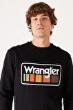 Regular Fit Normal Kesim %100 Pamuk İçi Polarlı Siyah Sweatshirt