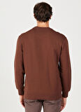 Wrangler Bisiklet Yaka Kahve Erkek Sweatshırt W646H1H44 Bisiklet Yaka Sweatshirt