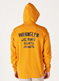 Wrangler Kapüşon Yaka Turuncu Erkek Sweatshırt W656I4H43 Kapüşonlu Sweatshirt