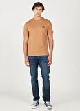 Wrangler Bisiklet Yaka Turuncu Erkek T-Shirt W70MD381A Bisiklet Yaka T-shirt