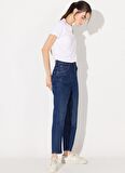 Lee Lacivert Kadın Yüksek Belli Regular Fit Denim Pantolon L31J01258