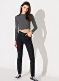 Lee Yüksek Bel Süper Dar Paça Skinny Fit Mavi Kadın Denim Pantolon L62602236-Mavi