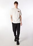 Lee Bisiklet Yaka Beyaz Erkek T-Shirt L241363100 Loose Fit T-shirt