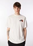 Lee Bisiklet Yaka Beyaz Erkek T-Shirt L241363100 Loose Fit T-shirt