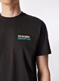 Wrangler Bisiklet Yaka Siyah Erkek T-Shirt W7A1EE33W Bisiklet Yaka T-shirt