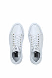 Tamer Tanca Erkek Hakiki Deri Beyaz Sneakers & Spor Ayakkabı 352 14100 ERK AYK Y21 BEYAZ DR