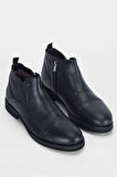 Tamer Tanca Erkek Hakiki Deri Siyah Casual Bot 381 14284 ERK BOT SK21-22 SIYAH