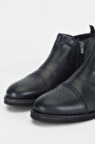 Tamer Tanca Erkek Hakiki Deri Siyah Casual Bot 381 14284 ERK BOT SK21-22 SIYAH