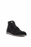 Tamer Tanca Erkek Hakiki Deri Siyah Süet Klasik Bot 383 4828 ERK BOT SK21-22 SIYAH SUET