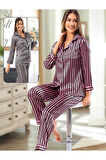 Kadın  Saten Pijama Takımı 2'li