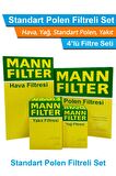 Hyundai İ30 1.6 CRDI Dizel MANN Filtre Bakım Seti 2012-2016 Hava+Yağ+Yakıt+Standart Polen