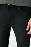 Erkek Siyah Skinny Fit Jean Pantolon
