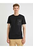 Koton Yazili Kisa Kollu Pamuklu Bisiklet Yaka T-Shirt