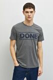 Erkek T-Shirt Kısa Kollu Bisiklet Yaka Pamuklu