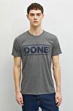 Erkek T-Shirt Kısa Kollu Bisiklet Yaka Pamuklu