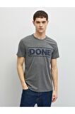 Erkek T-Shirt Kısa Kollu Bisiklet Yaka Pamuklu