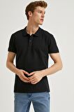 Erkek Sarı Polo Yaka T-Shirt Basic Kisa Kollu Pamuklu
