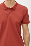 Erkek Sarı Polo Yaka T-Shirt Basic Kisa Kollu Pamuklu
