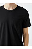 Basic Kısa Kollu Bisiklet Yaka Tisört