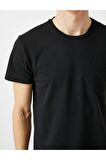 Koton Basic Kisa Kollu Bisiklet Yaka Tişört
