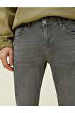 Erkek Gri Justin Super Skinny Fit Jean Pantolon