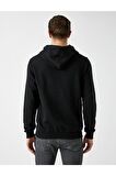 Erkek Kırmızı Kapüşonlu Pamuklu Uzun Kollu Basic Sweatshirt 1yam71750lk