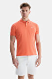LAKES Pembe Polo Yaka Nakışlı Erkek Tshirt