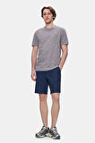 CALEB Koyu Gri Bisiklet Yaka Cepli Standard Fit Erkek Tshirt