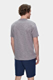 CALEB Koyu Gri Bisiklet Yaka Cepli Standard Fit Erkek Tshirt