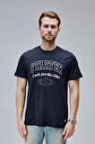 BARNES Antrasit Bisiklet Yaka  Standard Fit Erkek Tshirt