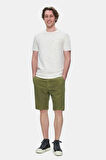 CALEB Kemik Rengi Bisiklet Yaka Cepli Standard Fit Erkek Tshirt