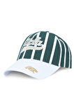 CHET Yeşil Baseball Cap Çizgili Nakışlı - Unisex Şapka