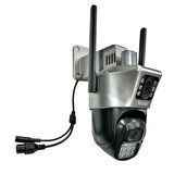 Rose AV-30180 Çift Kameralı 8x Zoom 1080P PTZ Dış Ortam Wifi Kamera