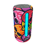 Rose SP-405 RGB Işıklı Taşınabilir Şarjlı Bluetooth Hoparlör