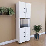 4 Kapaklı Bölmeli Çok Amaçlı Dolap