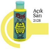 Rich Multi Surface Akrilik Boya 120ml 2128 Açık Sarı