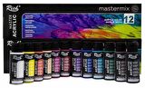 Rich Master Akrilik 12 Renk 60 cc Mix Set