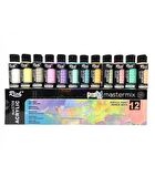 Rich Master Pastel Akrilik 12 Renk 60 cc Mix Set