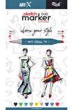 ART-X SKETCH MARKER ÇİFT TARAFLI KALEM 7546