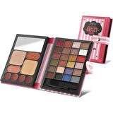 Pretty Makyaj Seti Bright 24 Far + 4 Ruj + 2 Allık+ 2 Highlighter + Ayna + Fırça + Cüzdan