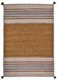 Trb-01 Iskandinav Pamuk Kilim El Dokuma Kahverengi