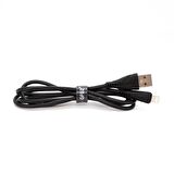 Global CA30 USB to Lightning Hızlı Data ve Şarj Kablosu 2.4A Siyah WNE0042