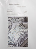 CLUP COTTON ÇİFT KİŞİLİK PAMUK SATEN NEVRESİM TAKIMI DEMMİ GRİ