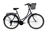 BİSAN PARADISE S BAYAN ŞEHİR BİSİKLETİ 54CM V 28 JANT 7 VİTES  SİYAH GRİ