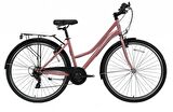 BİSAN SMILE BAYAN ŞEHİR BİSİKLETİ 46CM V 28 JANT 7 VİTES PEMBE SİLVER