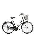 BİSAN PARADISE-23 KADIN ŞEHİR BİSİKLETİ 56CM V 28 JANT PARLAK SİYAH GRİ