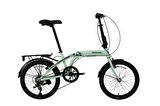 BİSAN TWIN S KATLANIR BİSİKLET 32 CM V FREN 20 JANT 6 VİTES MİNT YEŞİL YEŞİL – SİYAH